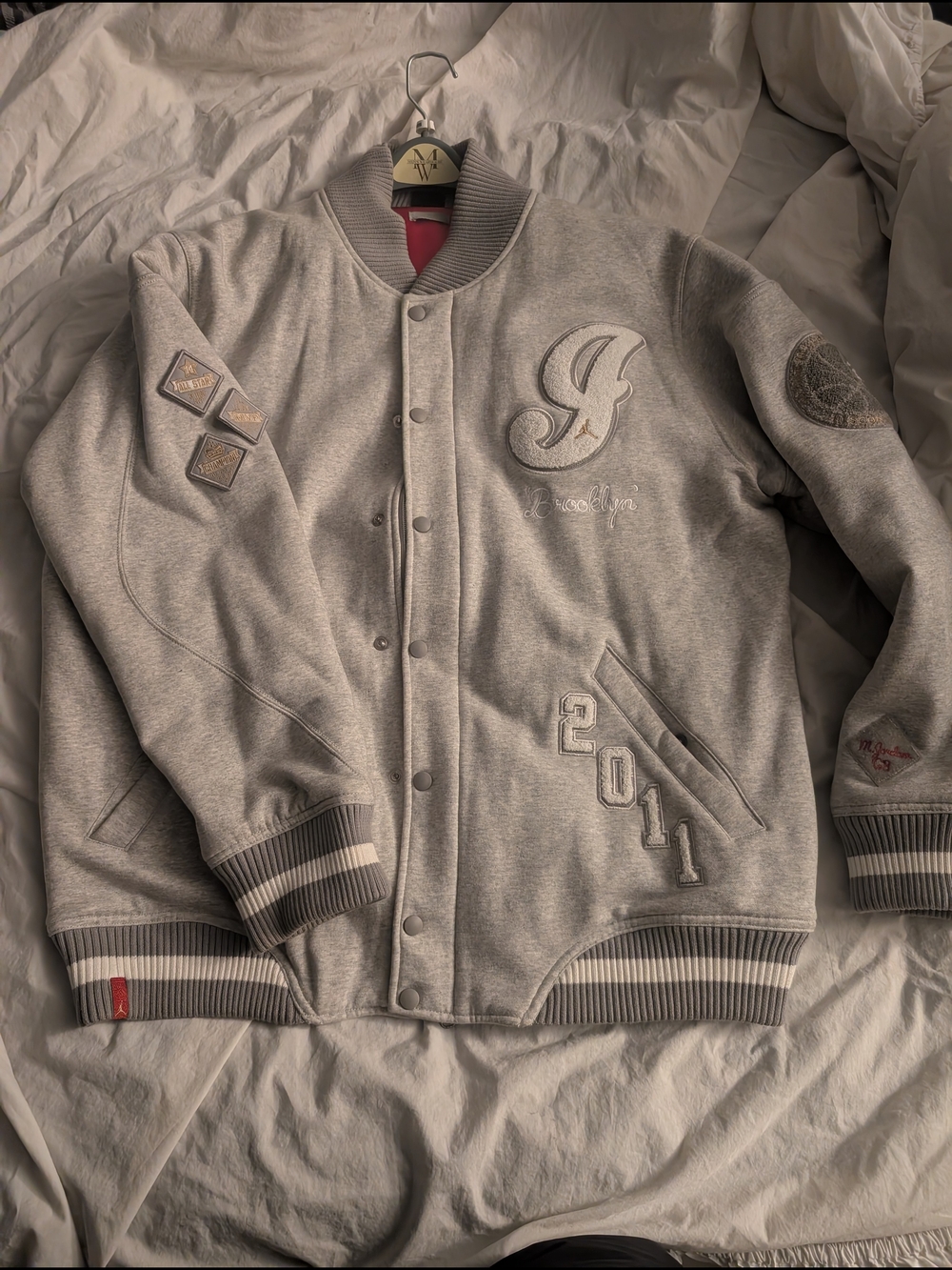 Jordan Light Gray 2011 YOTR Varsity Bomber Jacket